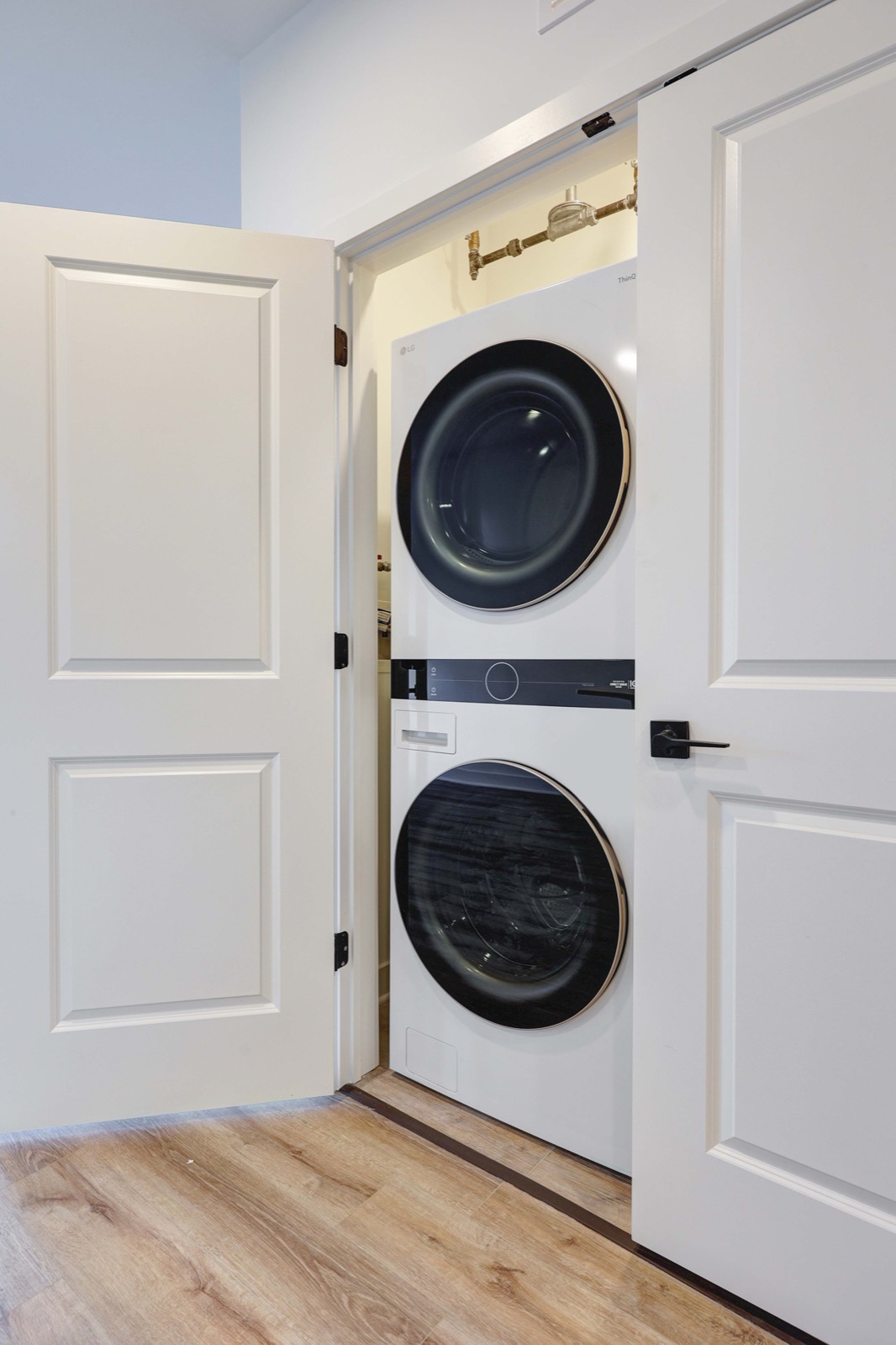 In-unit washer and dryer in a studio apartment at The Arthur Carteret NJ